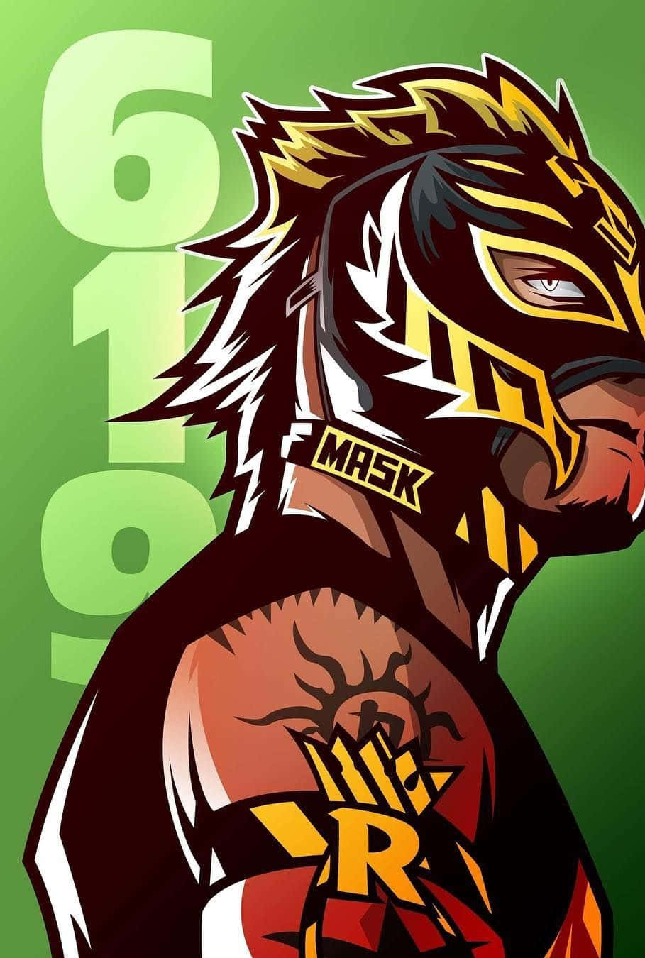 Rey Mysterio619 Logo Artwork Wallpaper