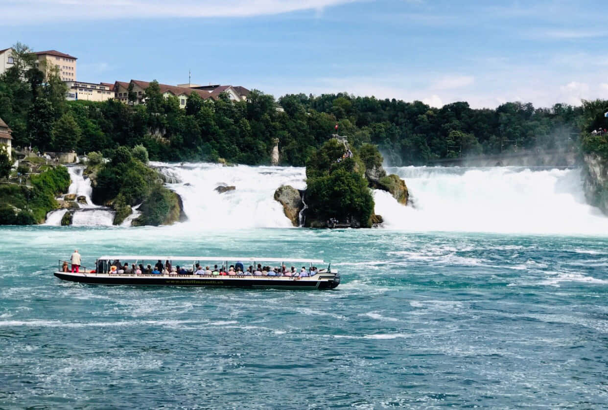 Rhine_ Falls_ Boat_ Tour_ Schaffhausen Wallpaper