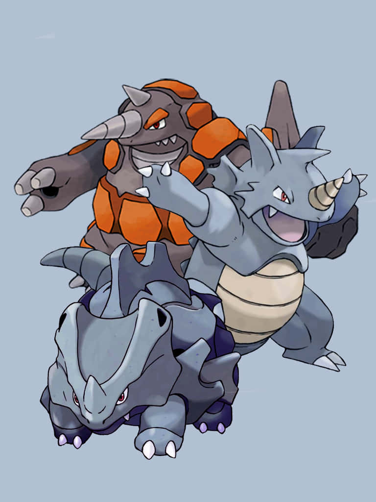 Rhyperior Evolution Wallpaper