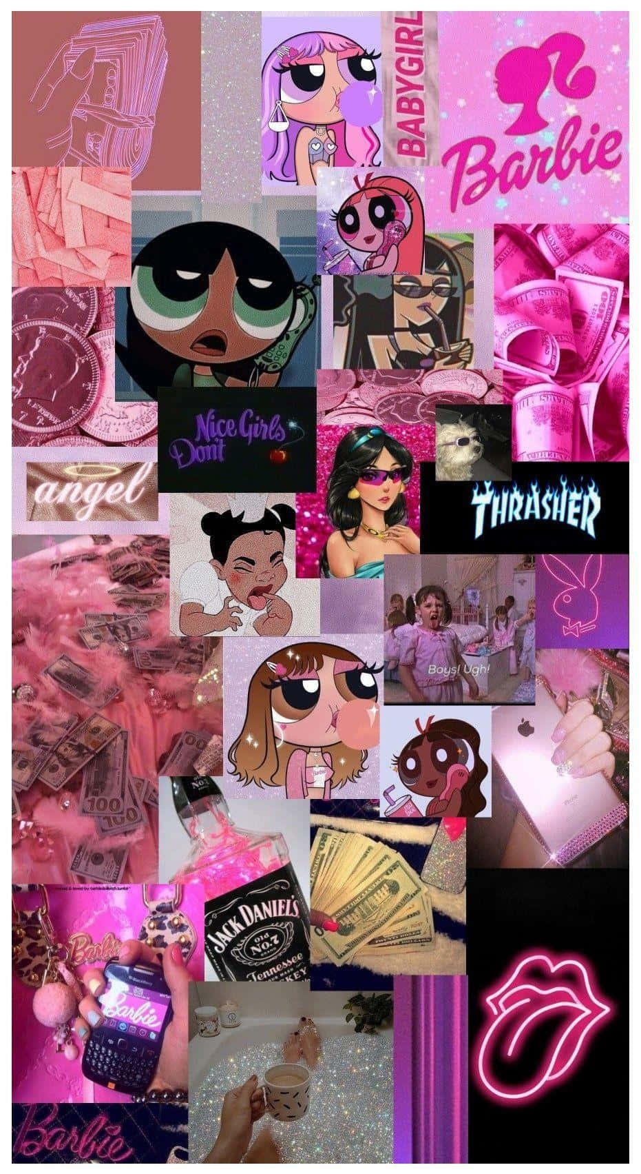 Rich Girl Aesthetic Collage Wallpaper