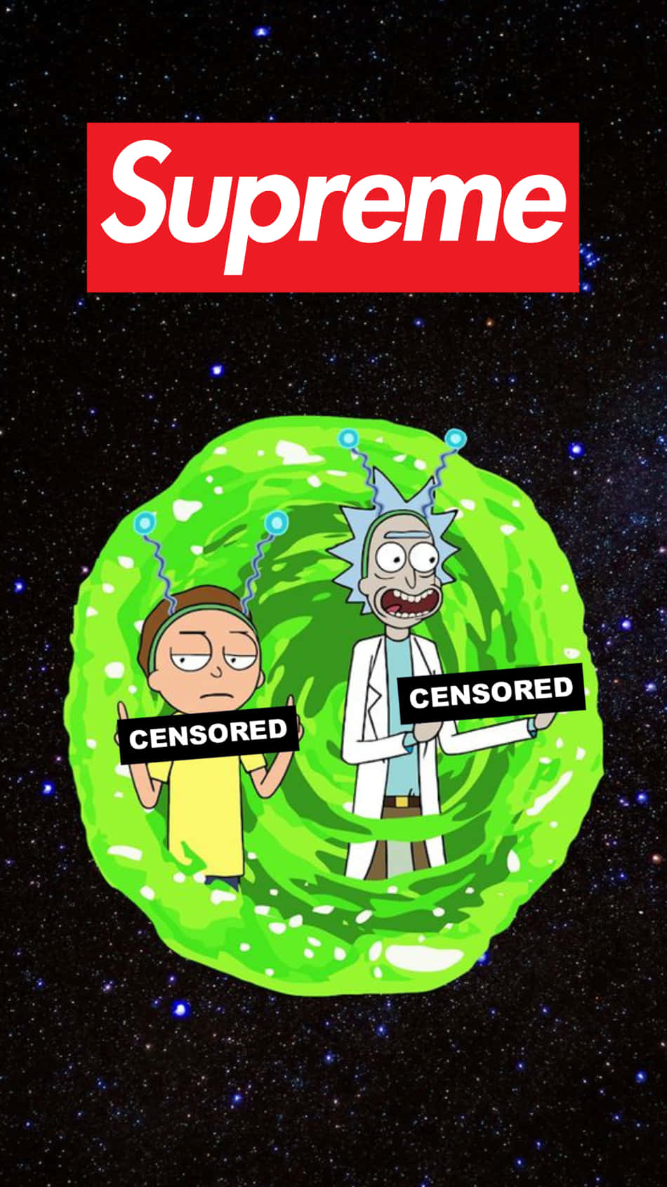 Rick And Morty Get Ready To Enjoy A Supreme Adventure Wallpaper