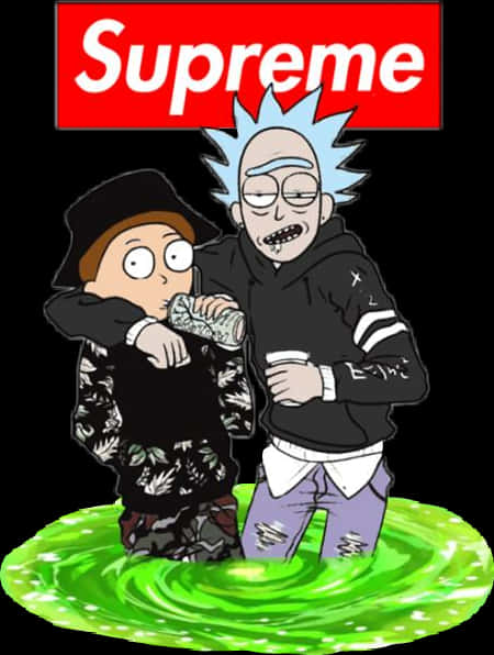 Rick And Morty Release A Supreme Collection Of Streetwear Wallpaper