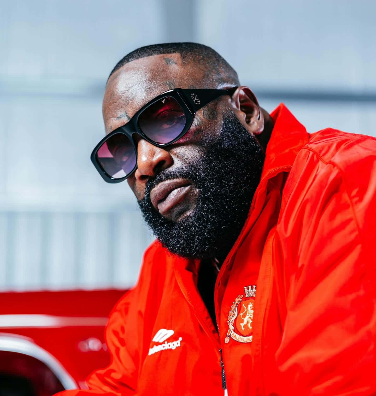 Rick Ross Red Jacket Sunglasses Wallpaper