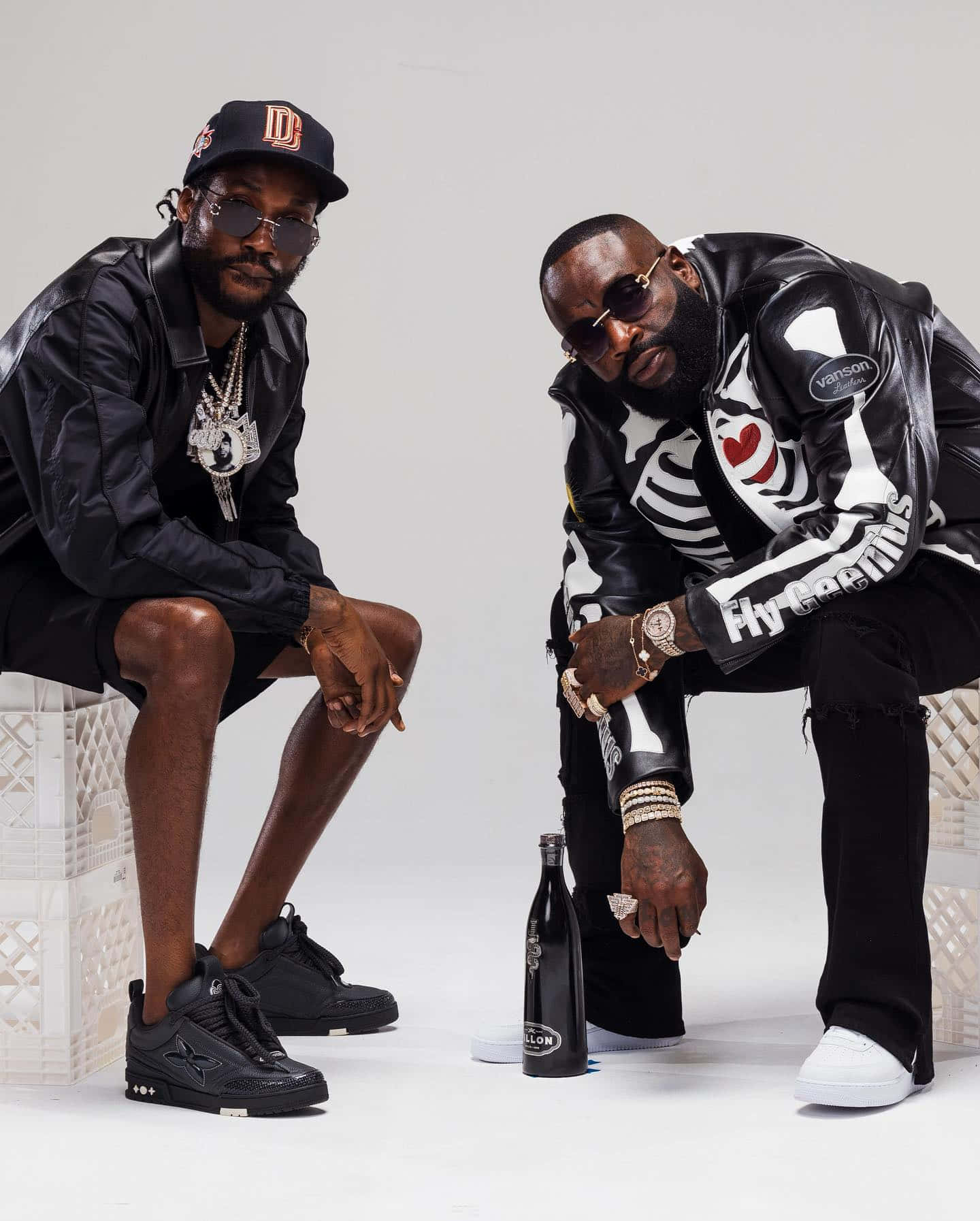 Rick Ross Stylish Photoshootwith Friend Wallpaper