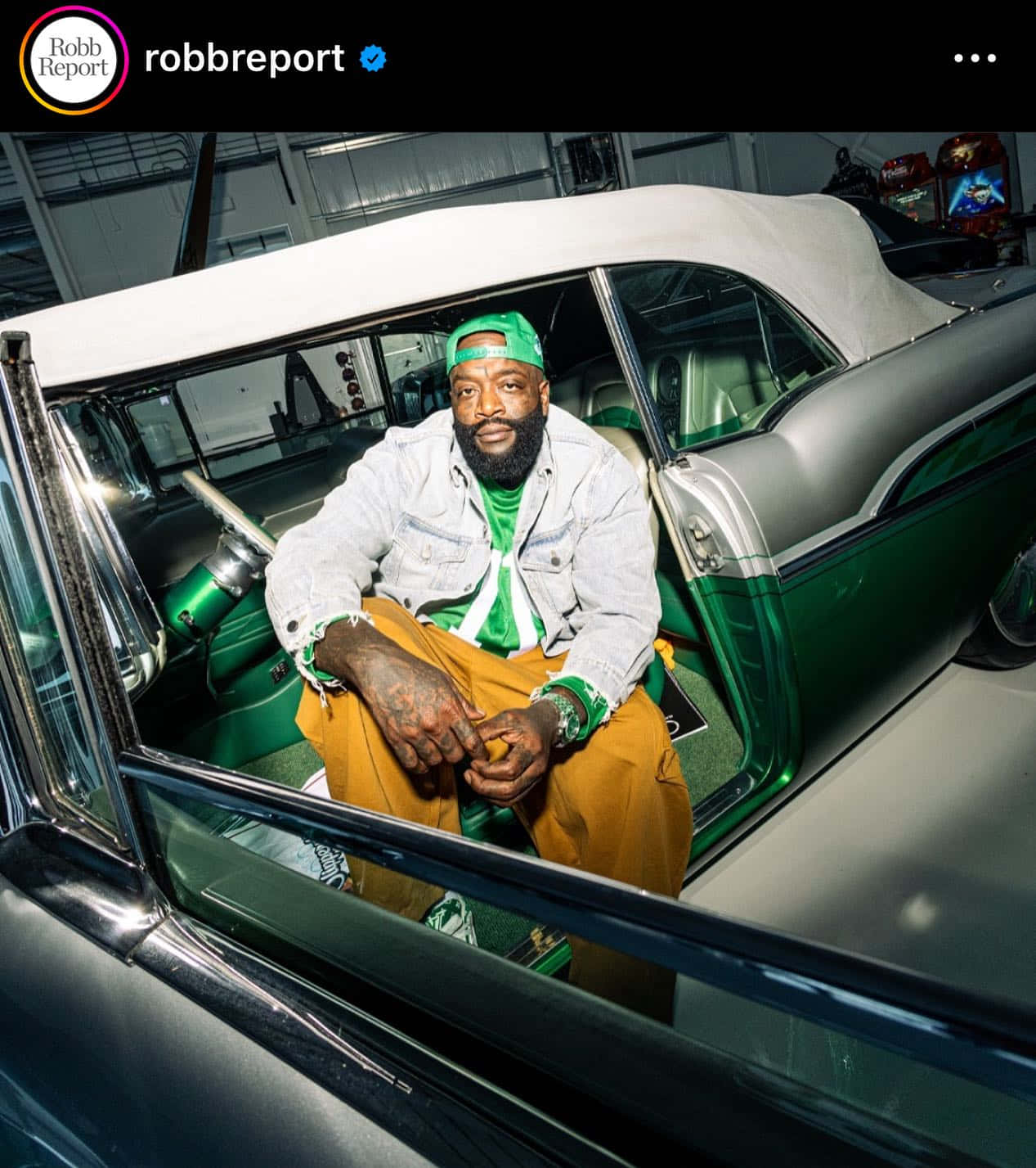 Rick Ross Vintage Car Robb Report Wallpaper