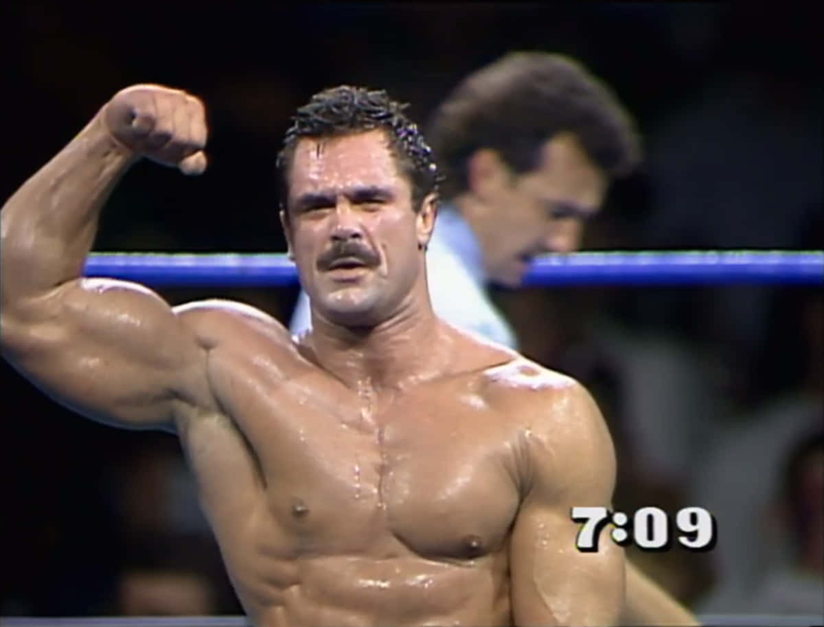 Rick Rude Arm Flex Wwe Superstar Photography Wallpaper