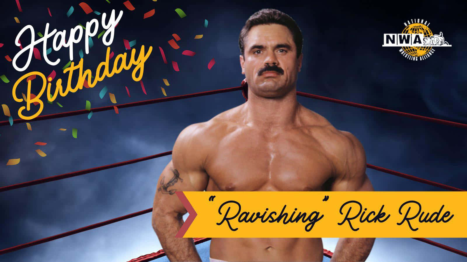 Rick Rude Happy Birthday Fan Art Poster Wallpaper