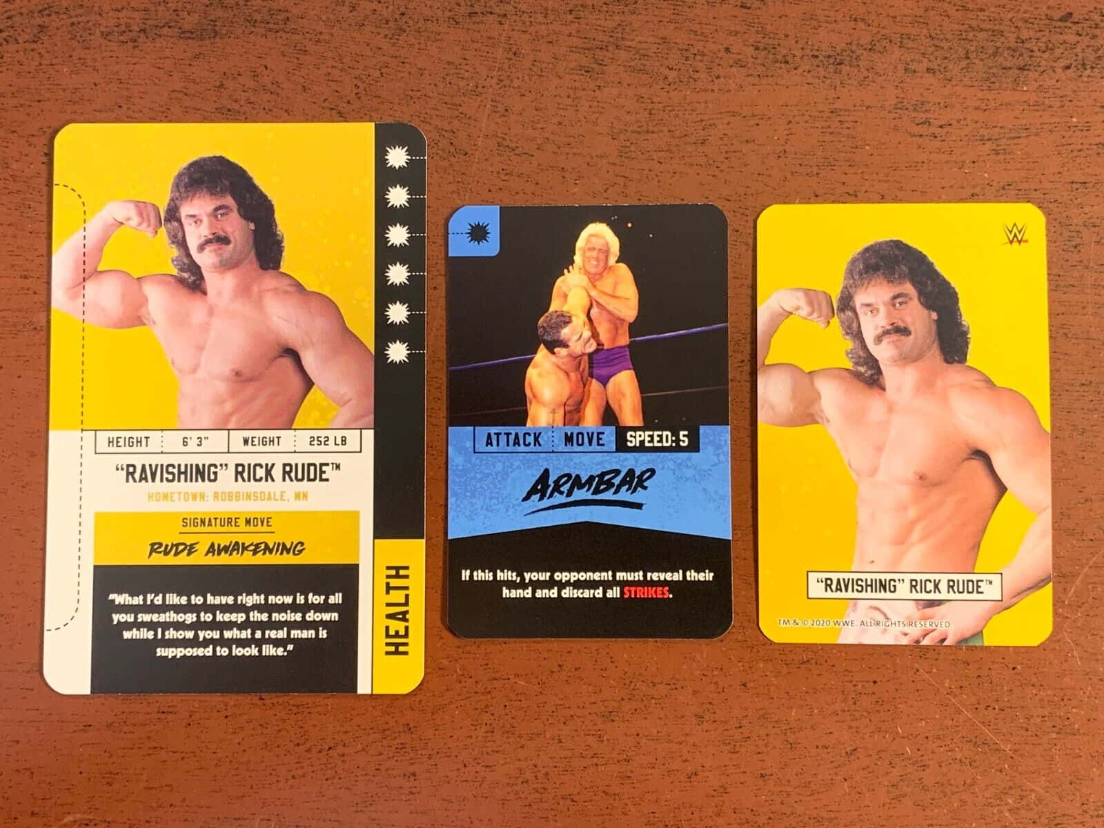 Rick Rude Vintage Wwe Legend Photo Card Wallpaper