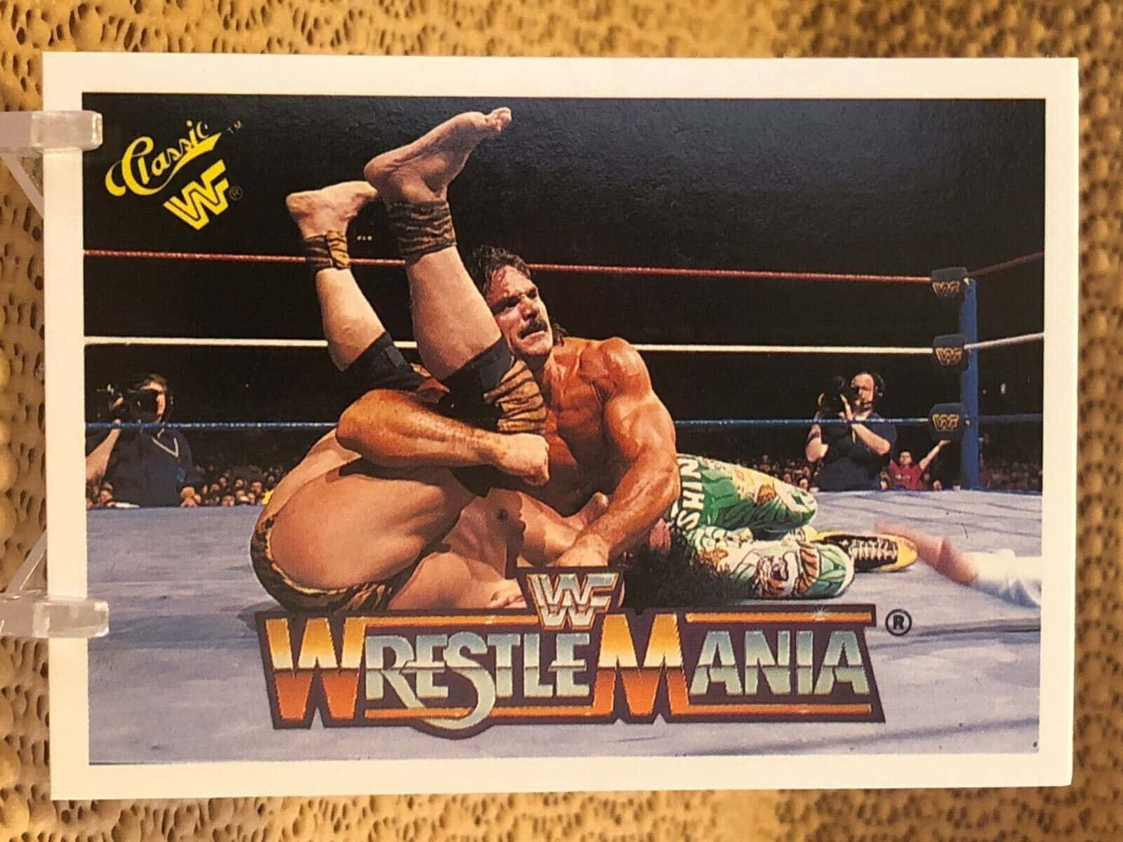 Rick Rude Wwe Wrestle Mania Photo Card Wallpaper