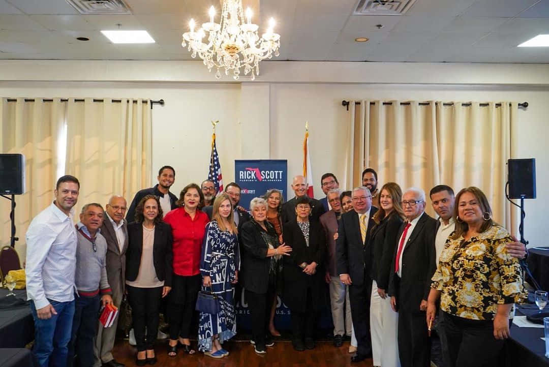 Rick Scott With Freedom Advocates Wallpaper