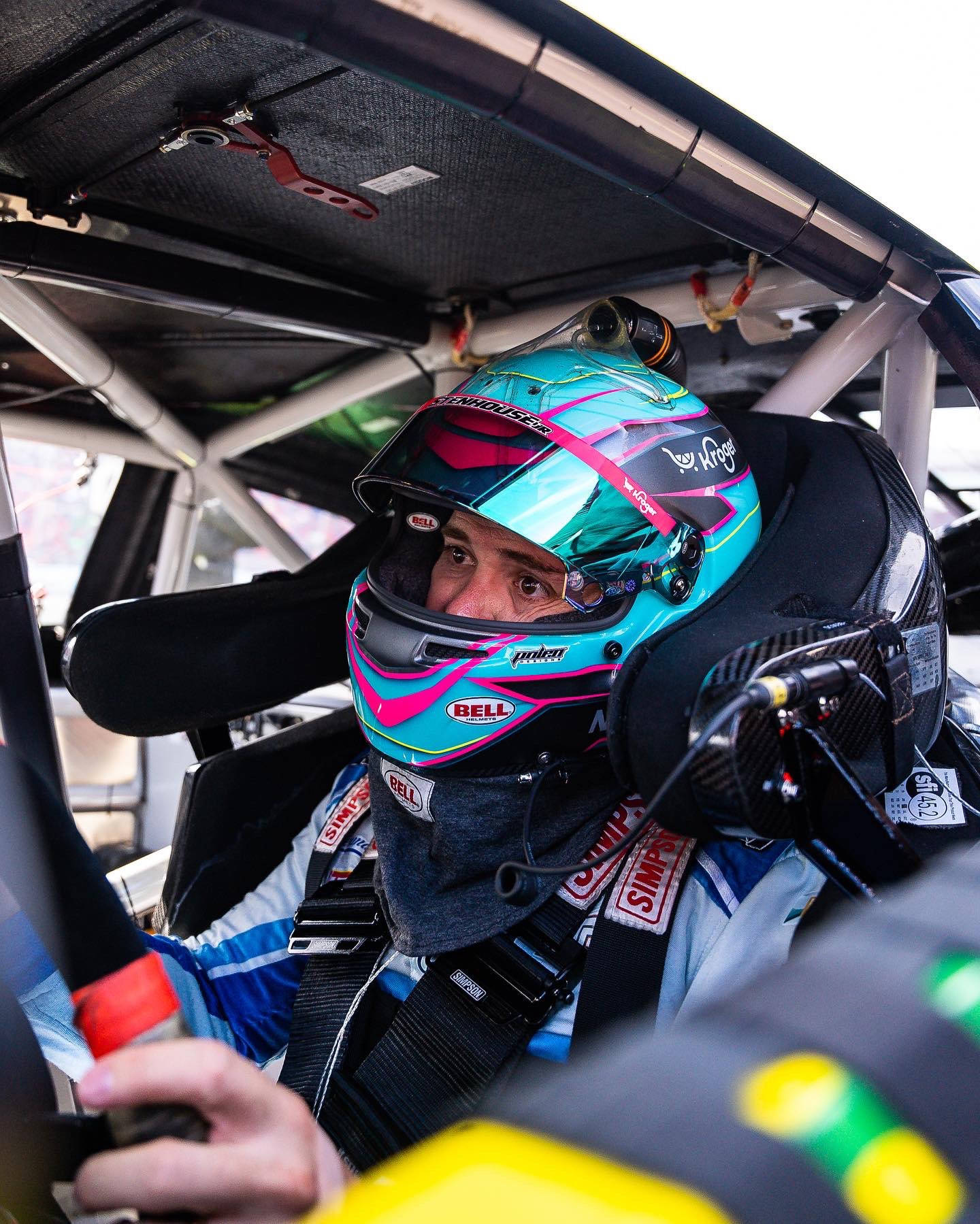 Ricky Stenhouse Jr Riveted In His Race Car Wallpaper