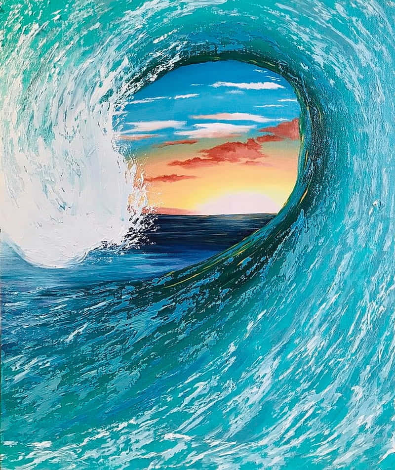 Ride The Wave With Surfing Iphone Wallpaper