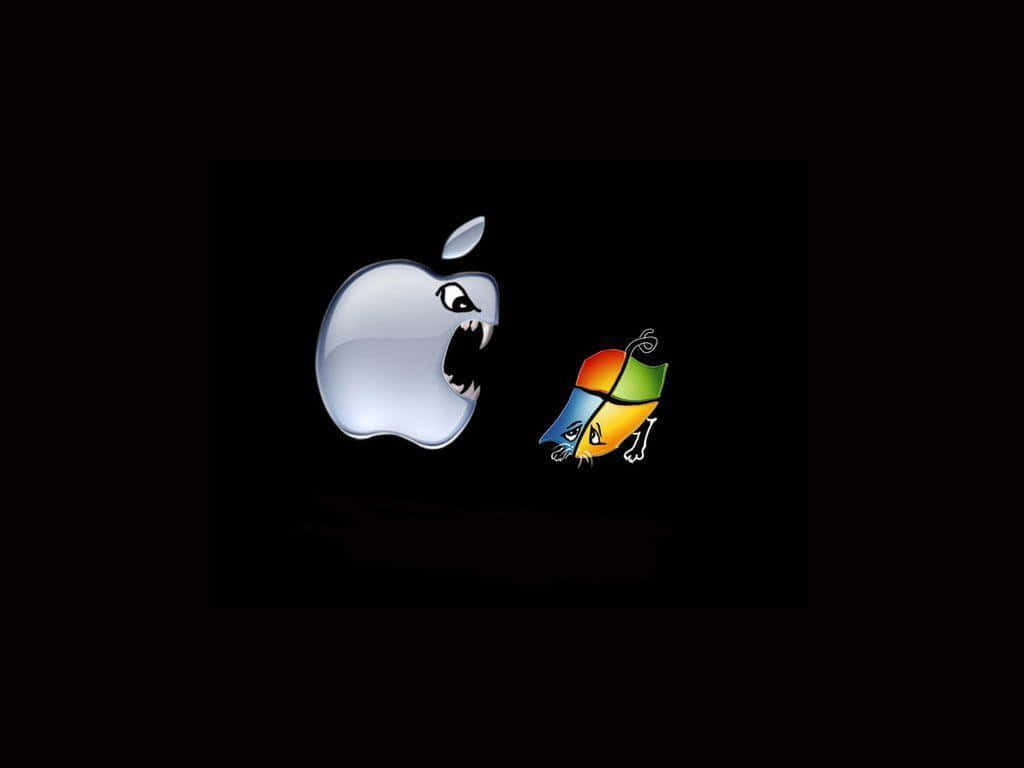 Ridiculous Mac Vs Windows Cartoon Wallpaper