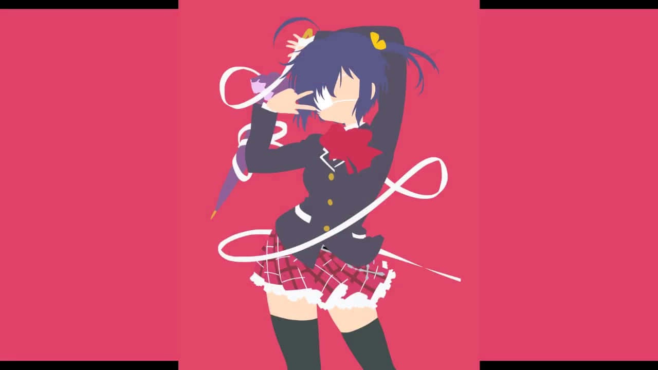 Rikka Takanashi Minimal Anime Wallpaper