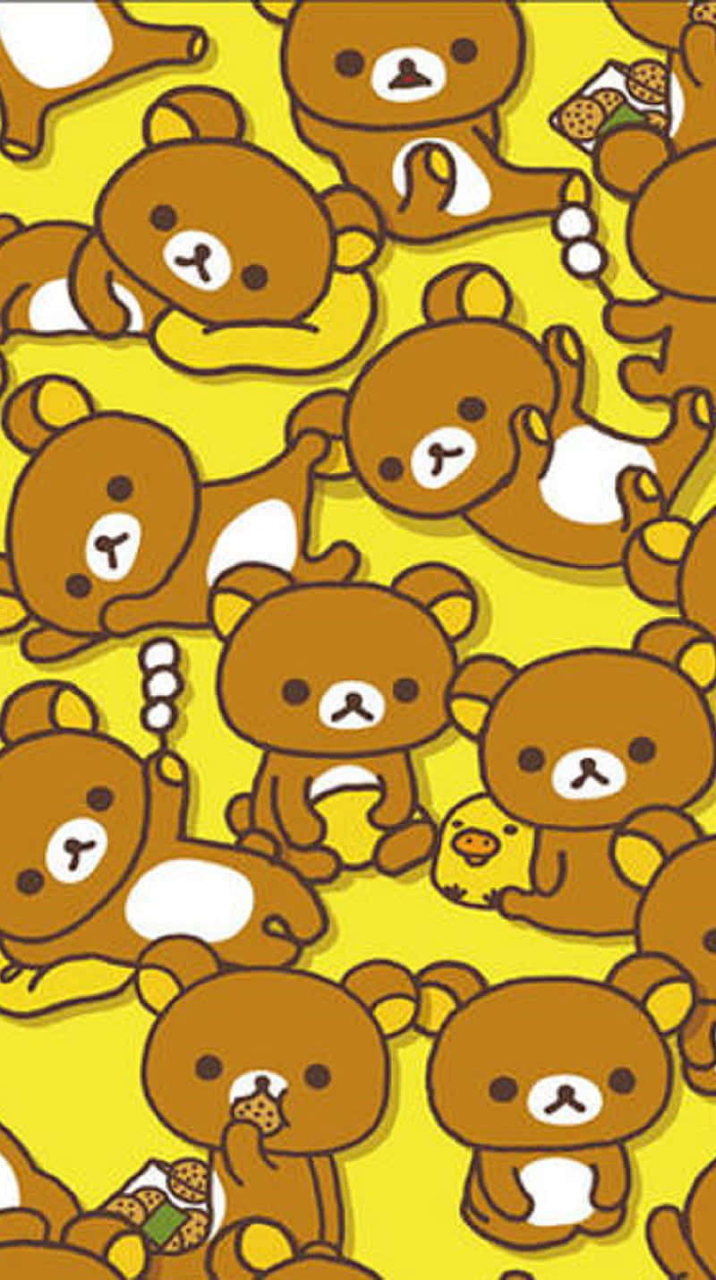 Rilakkuma Is Ready To Take On The Day In This Traditional Japanese Kawaii Style. Wallpaper