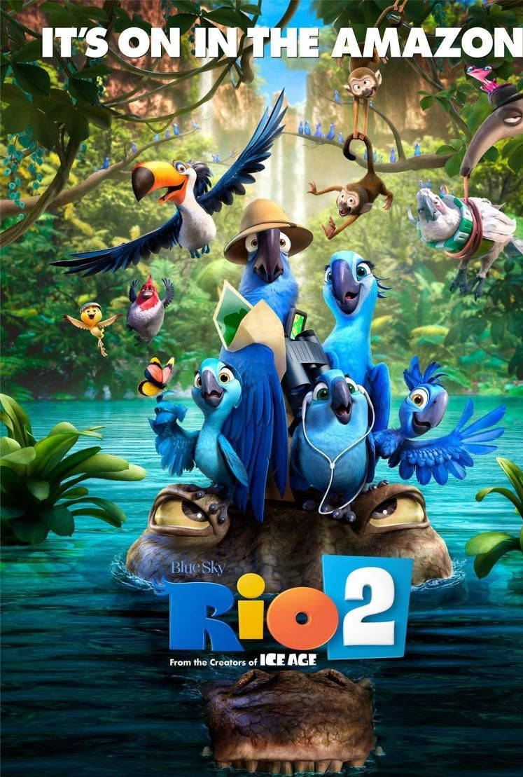 Rio 2 Cast In The Amazon Jungle Wallpaper