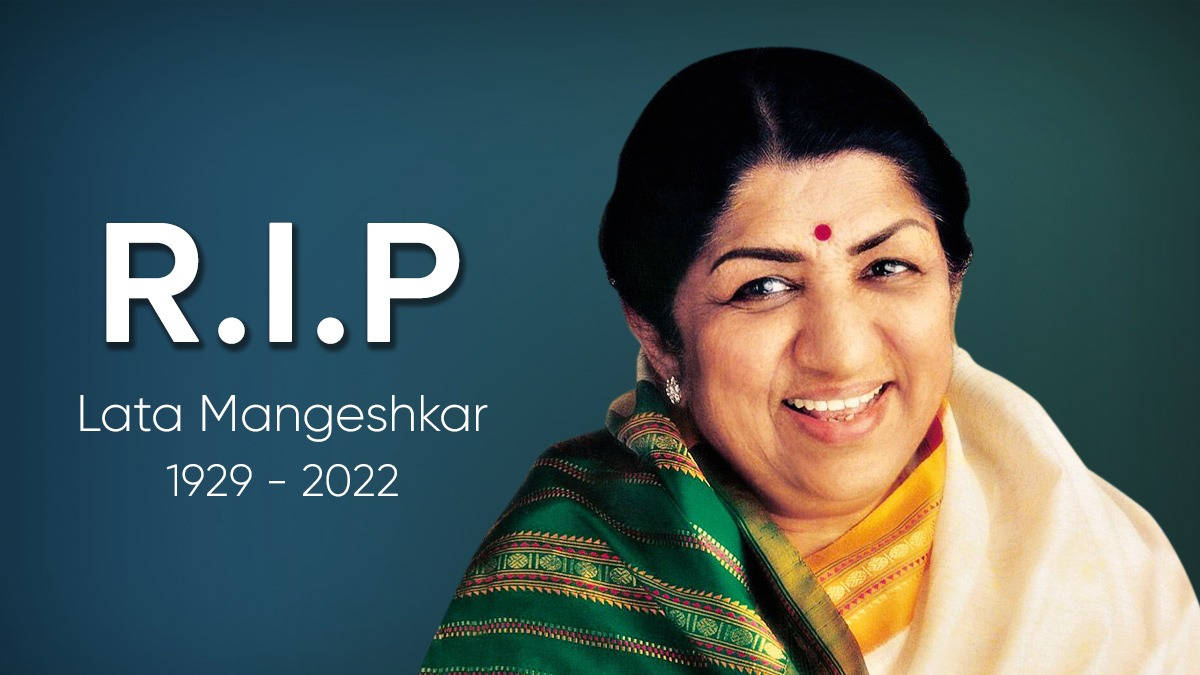 Rip Lata Mangeshkar Poster Wallpaper