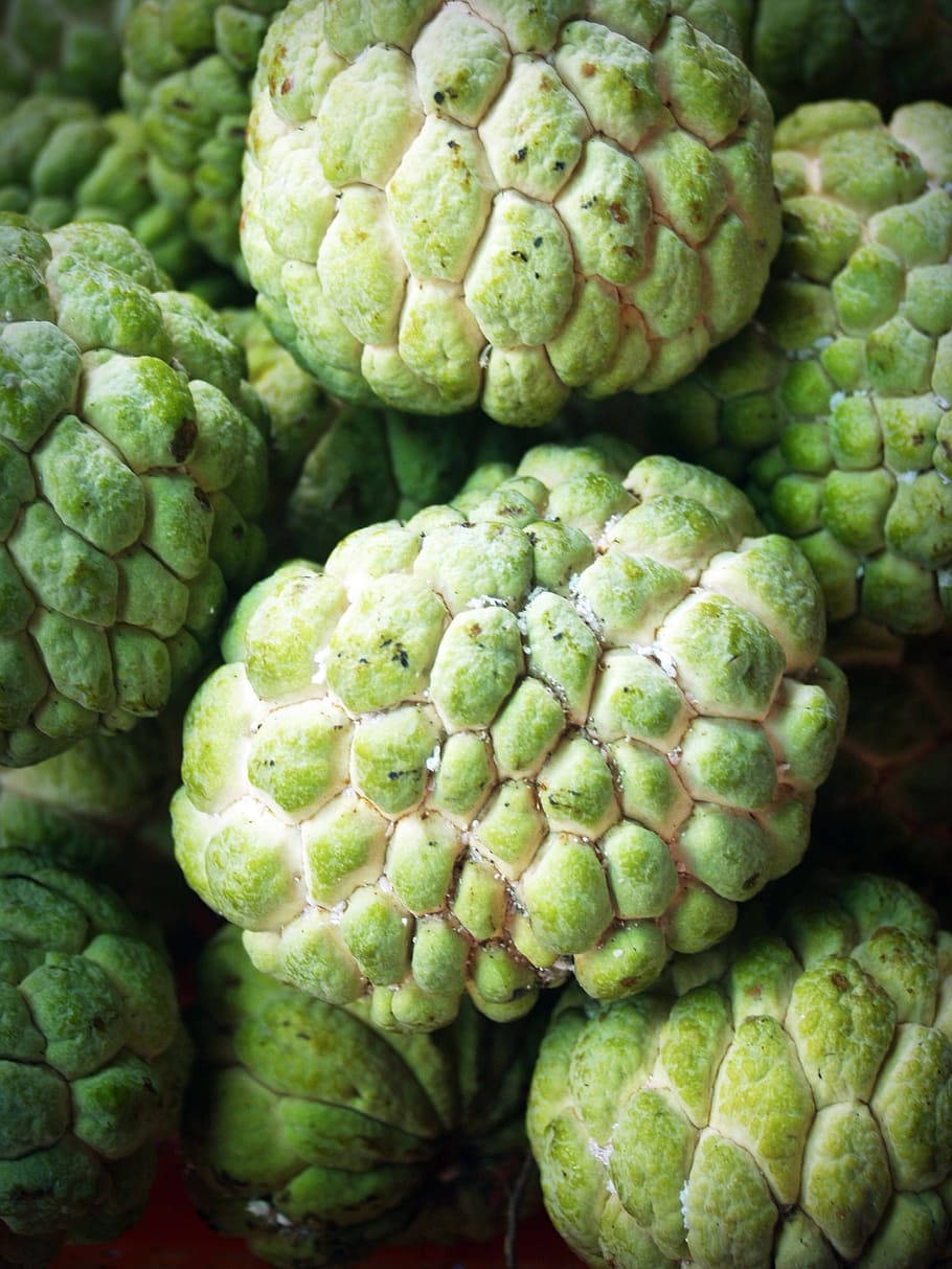 Ripe Custard Apples With White Fungus Wallpaper