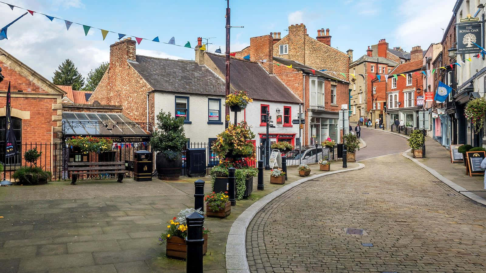 Ripon Market Place Scenic View Wallpaper