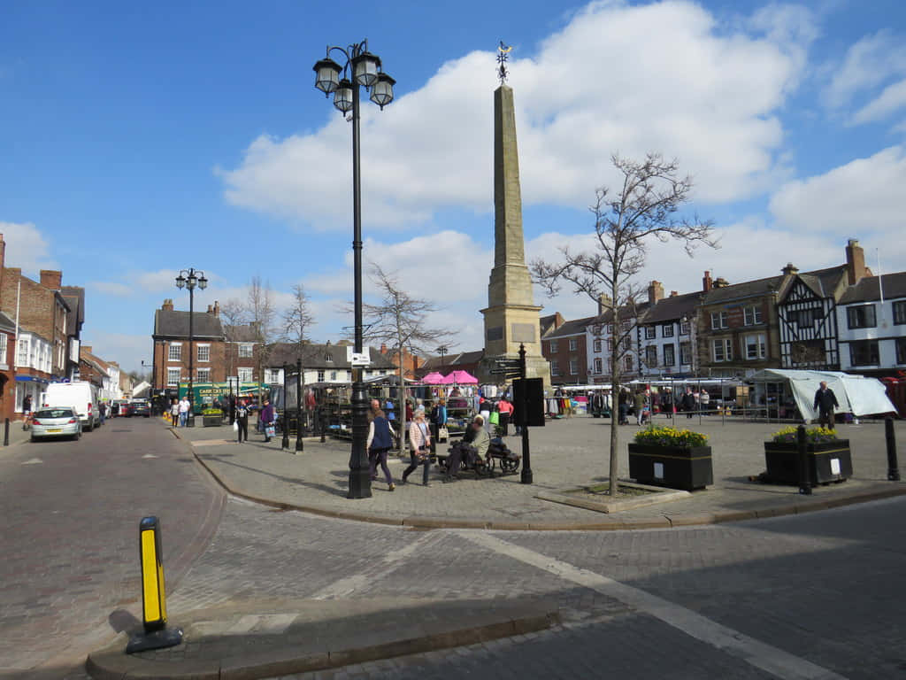 Ripon Market Square Daytime Wallpaper