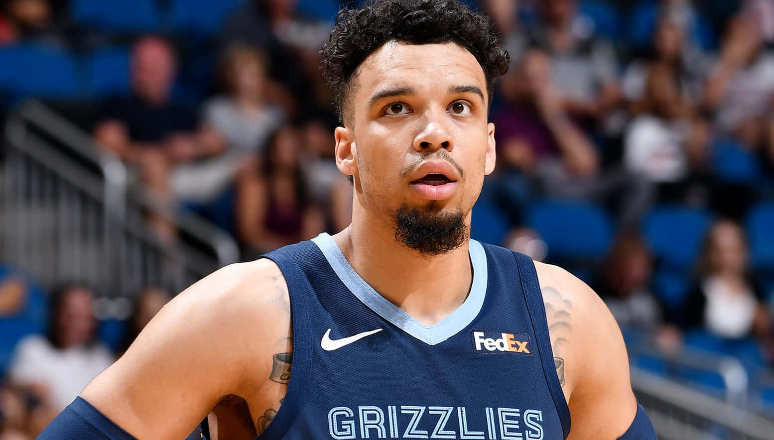 Rising Nba Star Dillon Brooks In Action Wallpaper