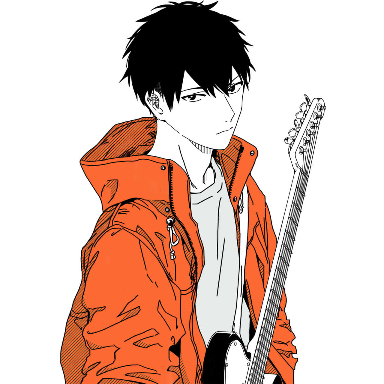 Ritsuka Uenoyama With Guitar Wallpaper