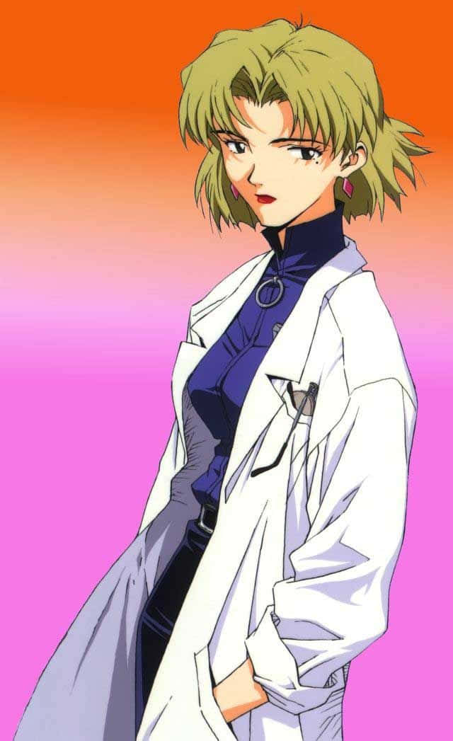 Ritsuko Akagi From Neon Genesis Evangelion Wallpaper