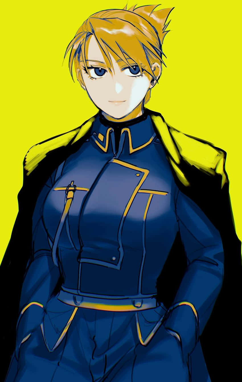 Riza Hawkeye: A Strong And Determined Lieutenant Wallpaper