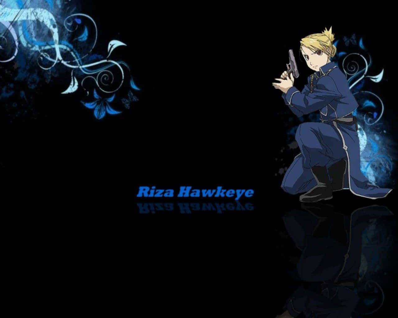 Riza Hawkeye: Sharpshooter And Loyal Protector Wallpaper