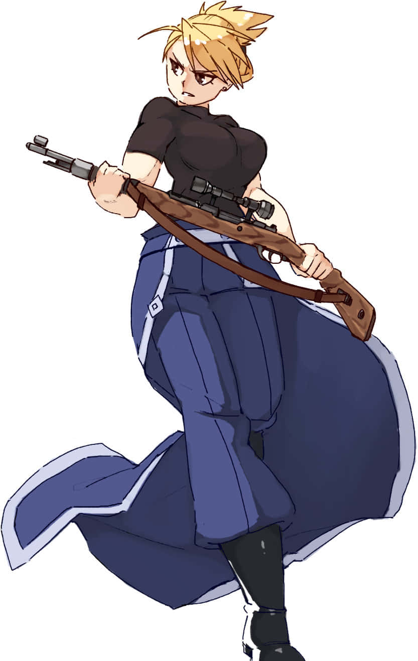 Riza Hawkeye - The Sharpshooter Lieutenant Wallpaper