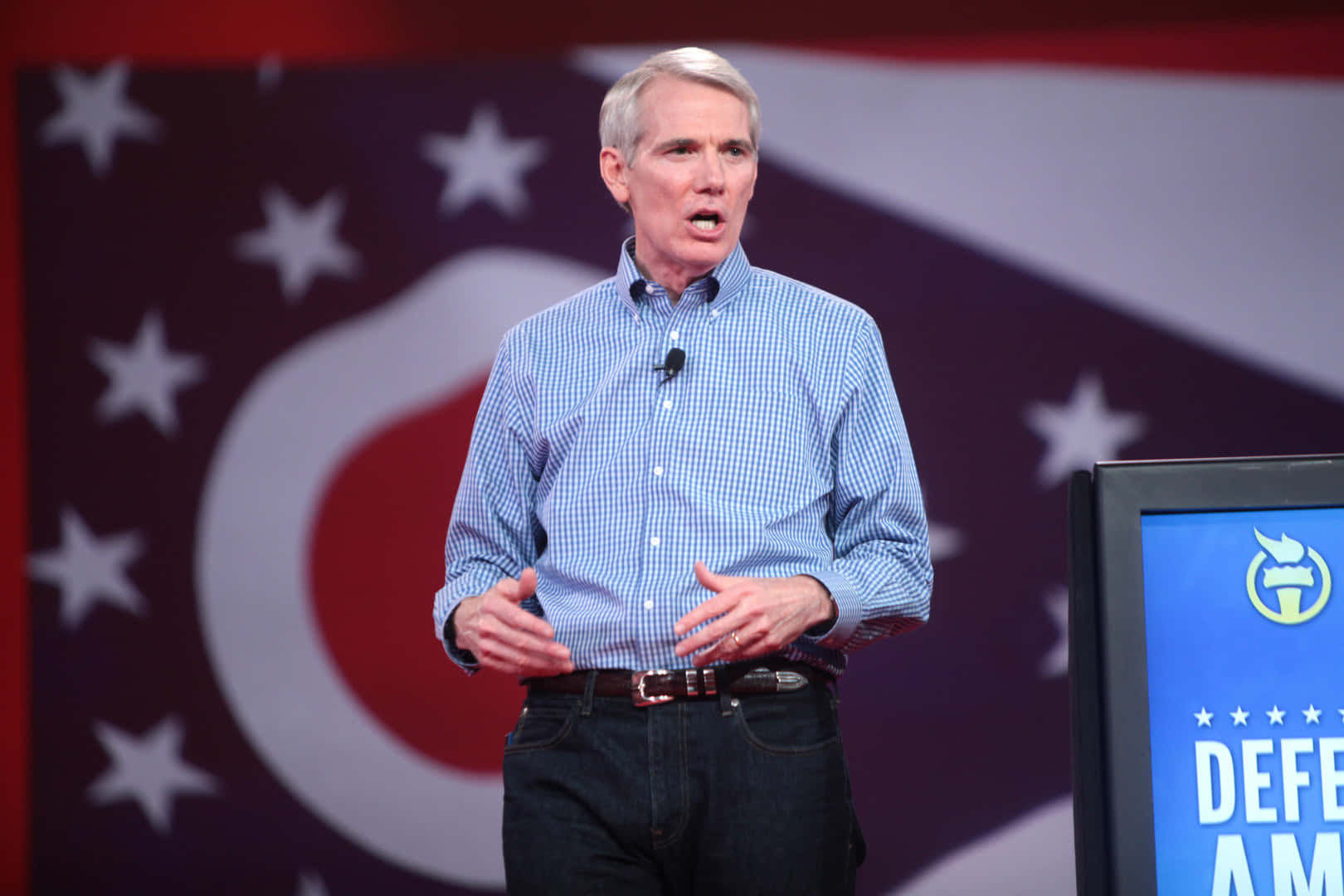 Rob Portman Delivering A Lecture Wallpaper