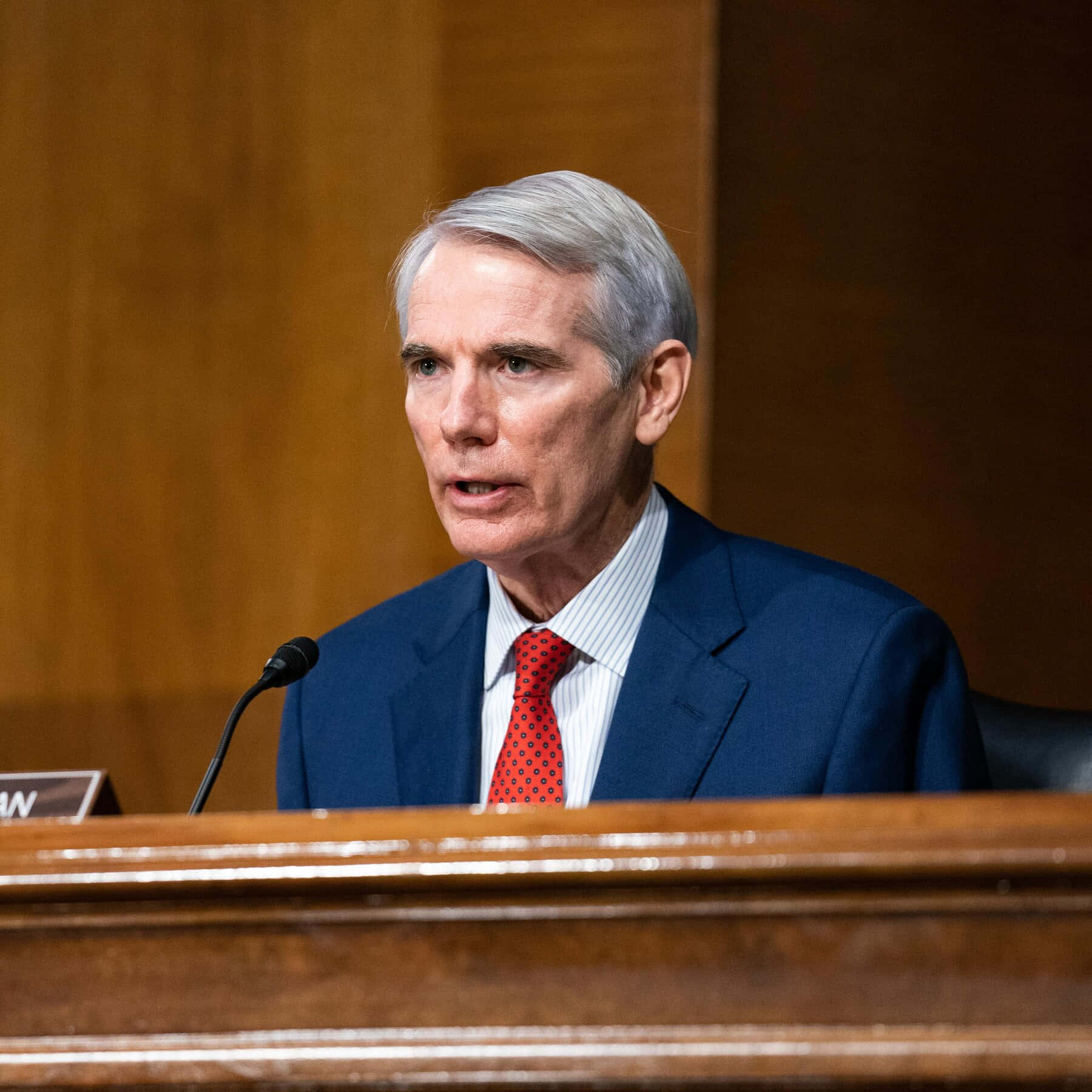 Rob Portman Talking In Podium Wallpaper