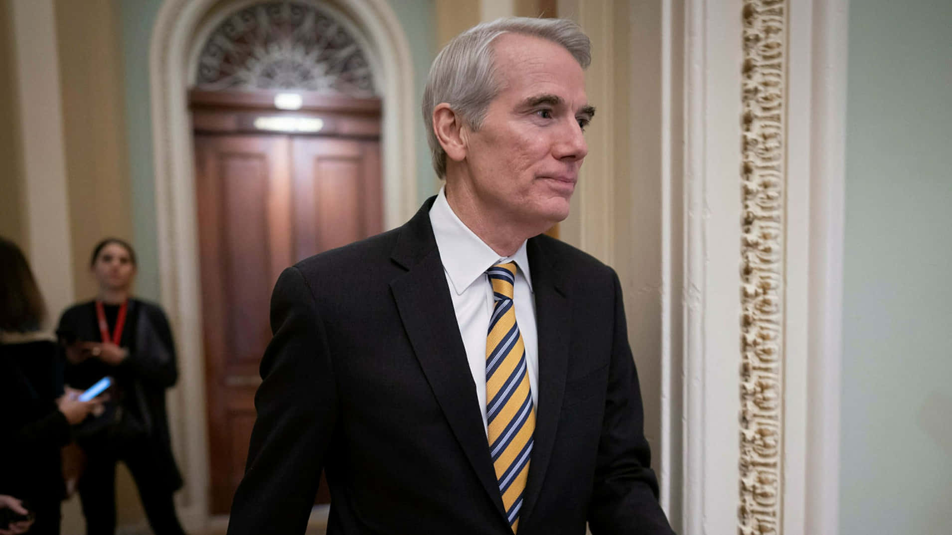 Rob Portman Walking Looking To Side Wallpaper