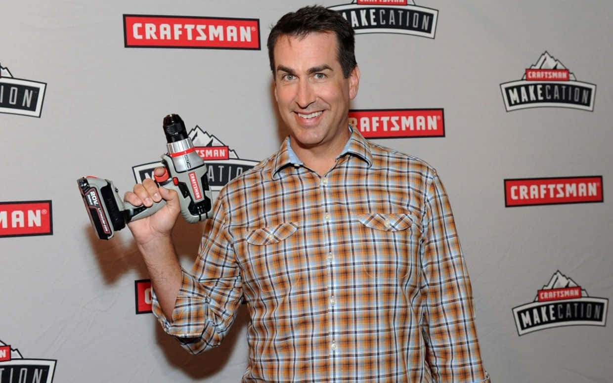 Rob Riggle At An Event, Smiling For The Camera Wallpaper