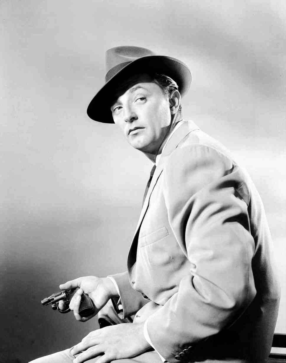 Robert Mitchum Black And White Detective Wallpaper