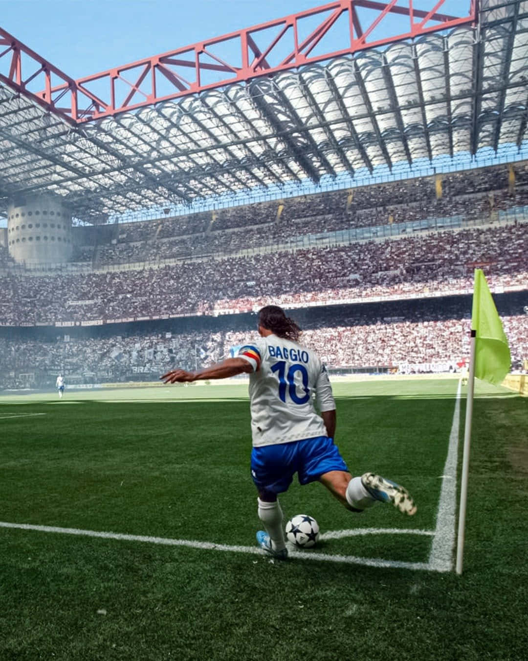 Roberto Baggio Corner Kick Wallpaper