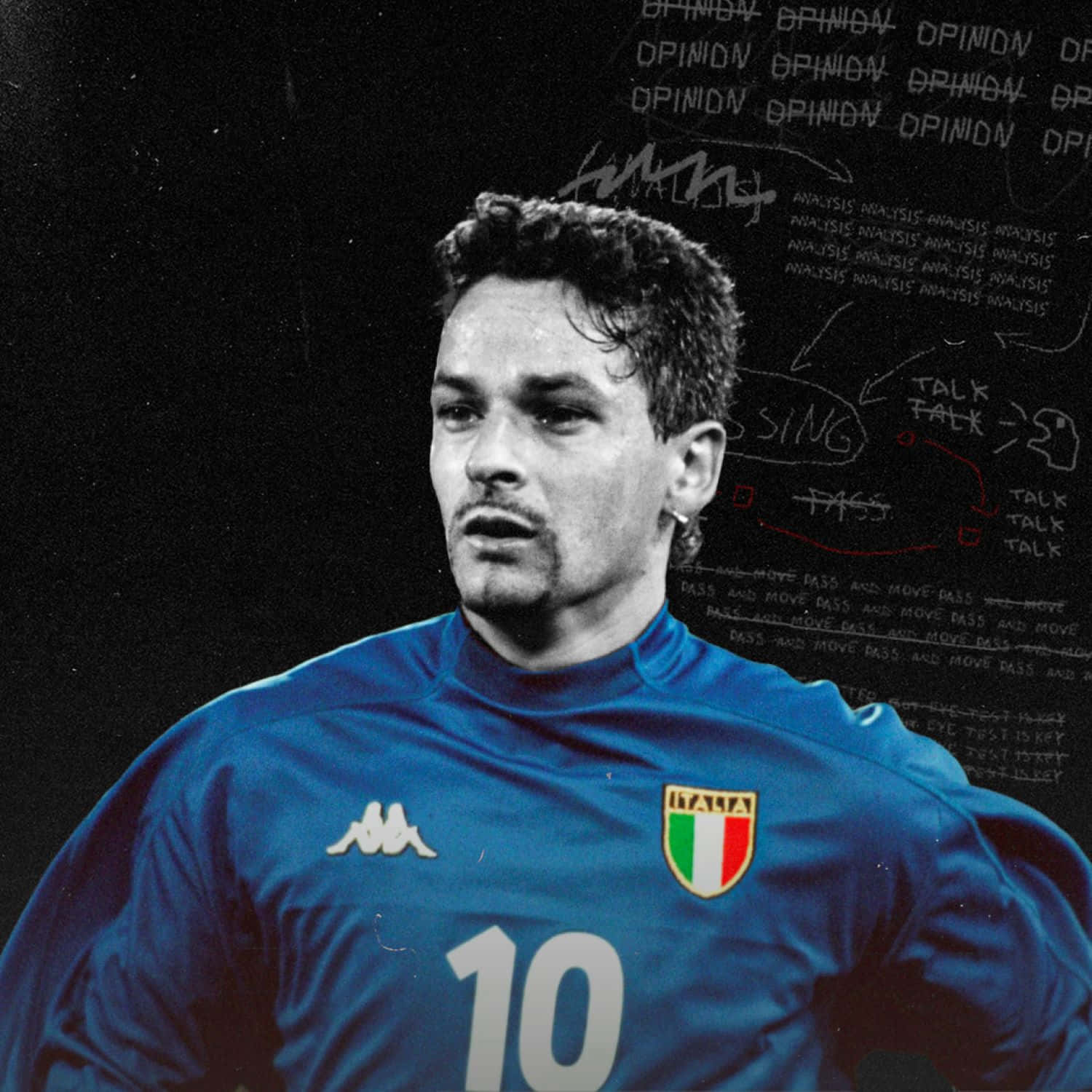 Roberto Baggio Italian Football Legend Wallpaper