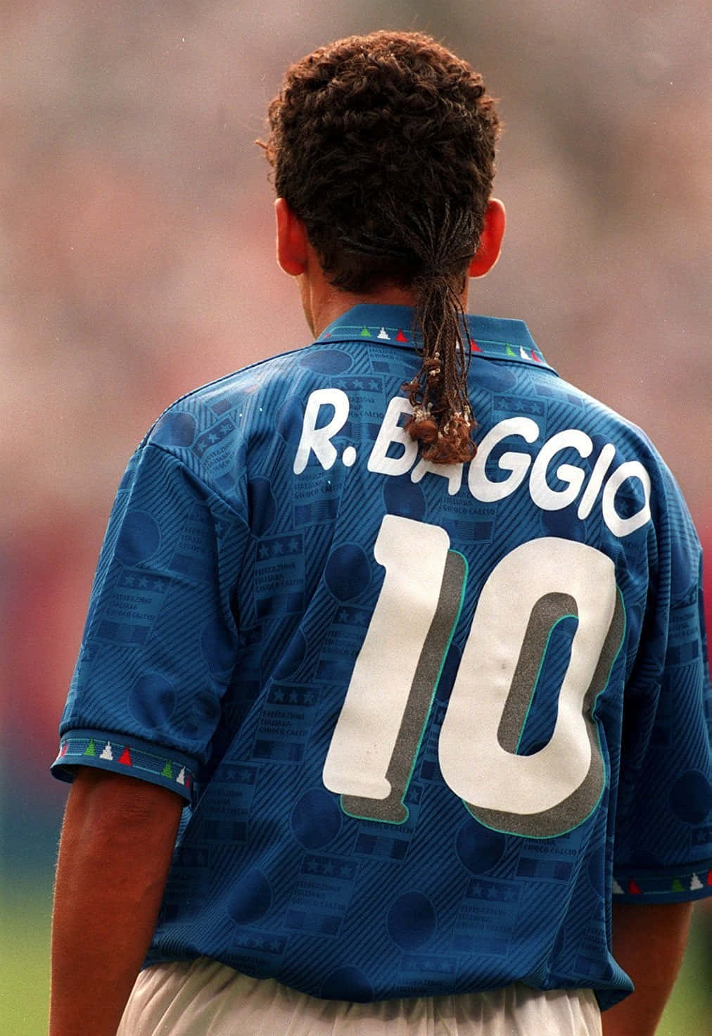 Roberto Baggio Number10 Italy Jersey Wallpaper