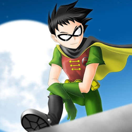 Robin Teen Titans Anime Style Pfp Wallpaper