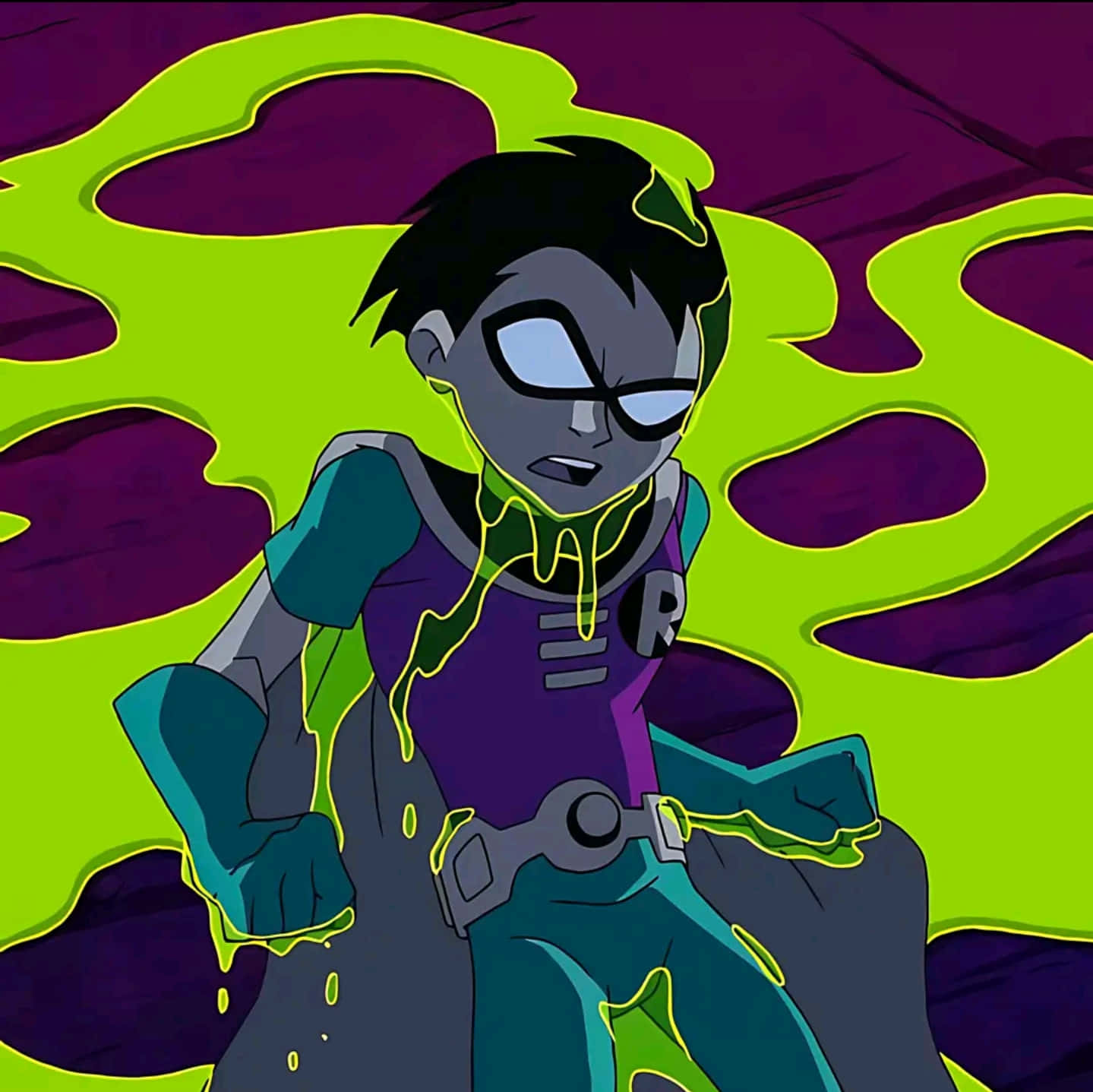 Robin Teen Titans Glowing Trap Wallpaper