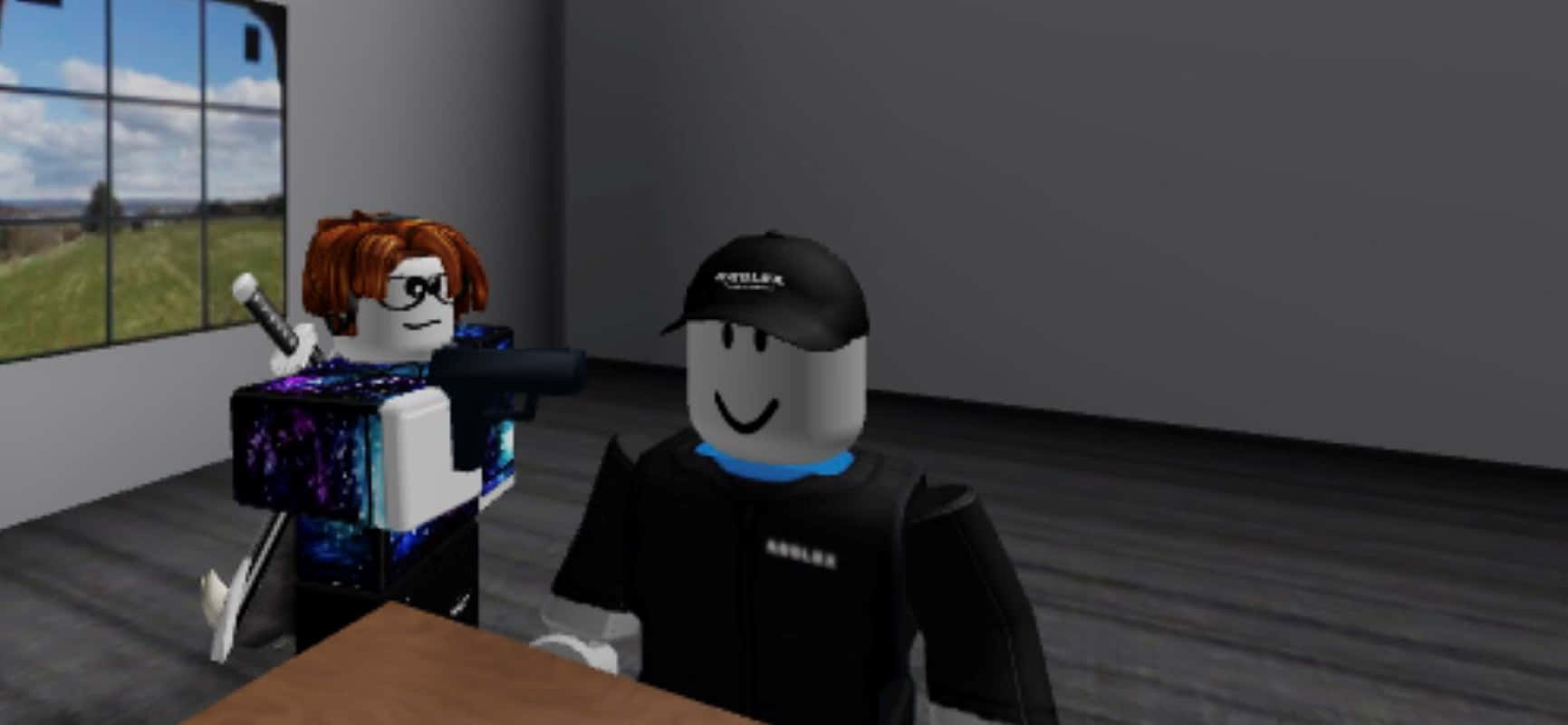 Roblox Characters In Room Wallpaper