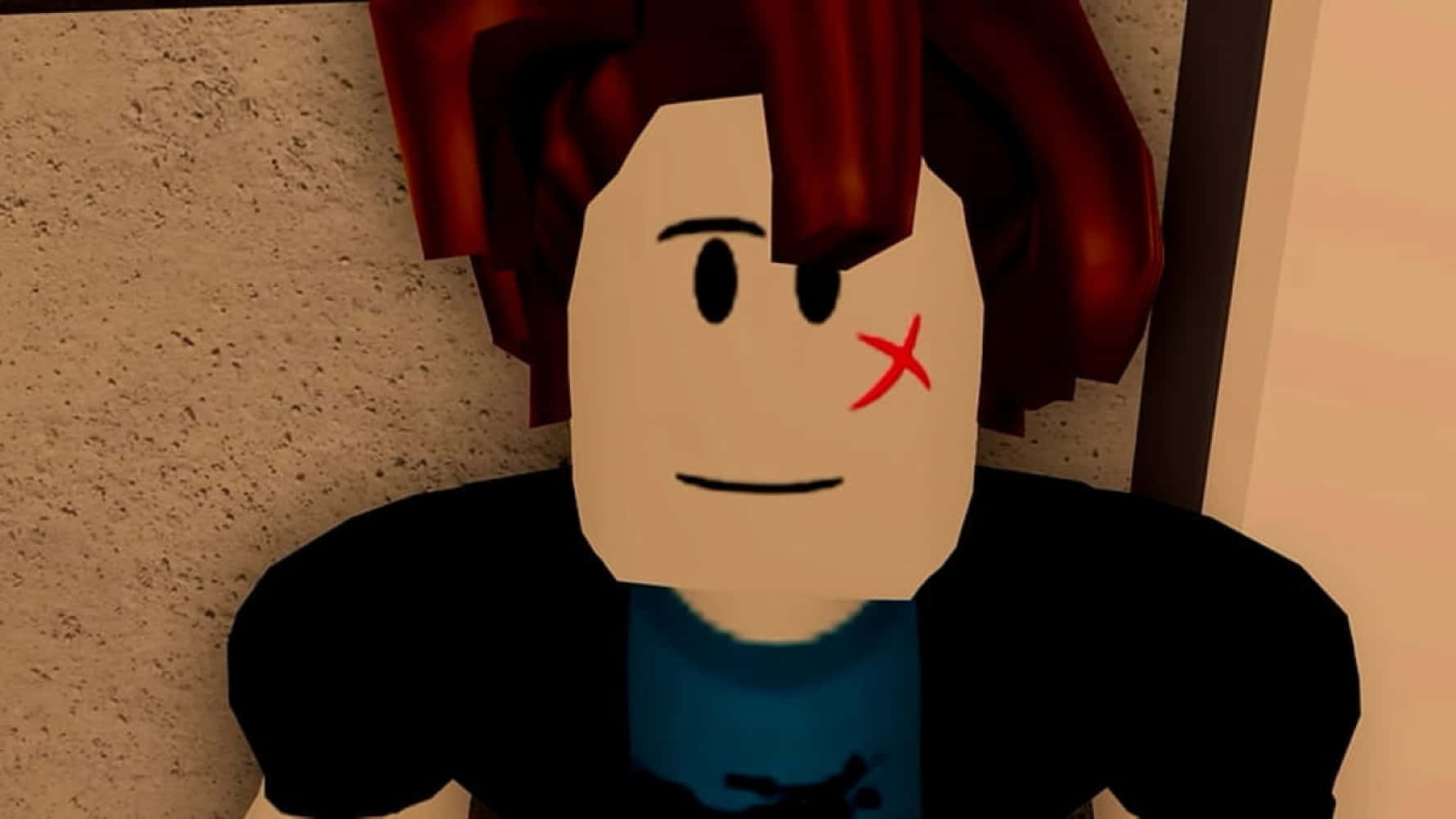 Roblox Guest Character Smiling Wallpaper