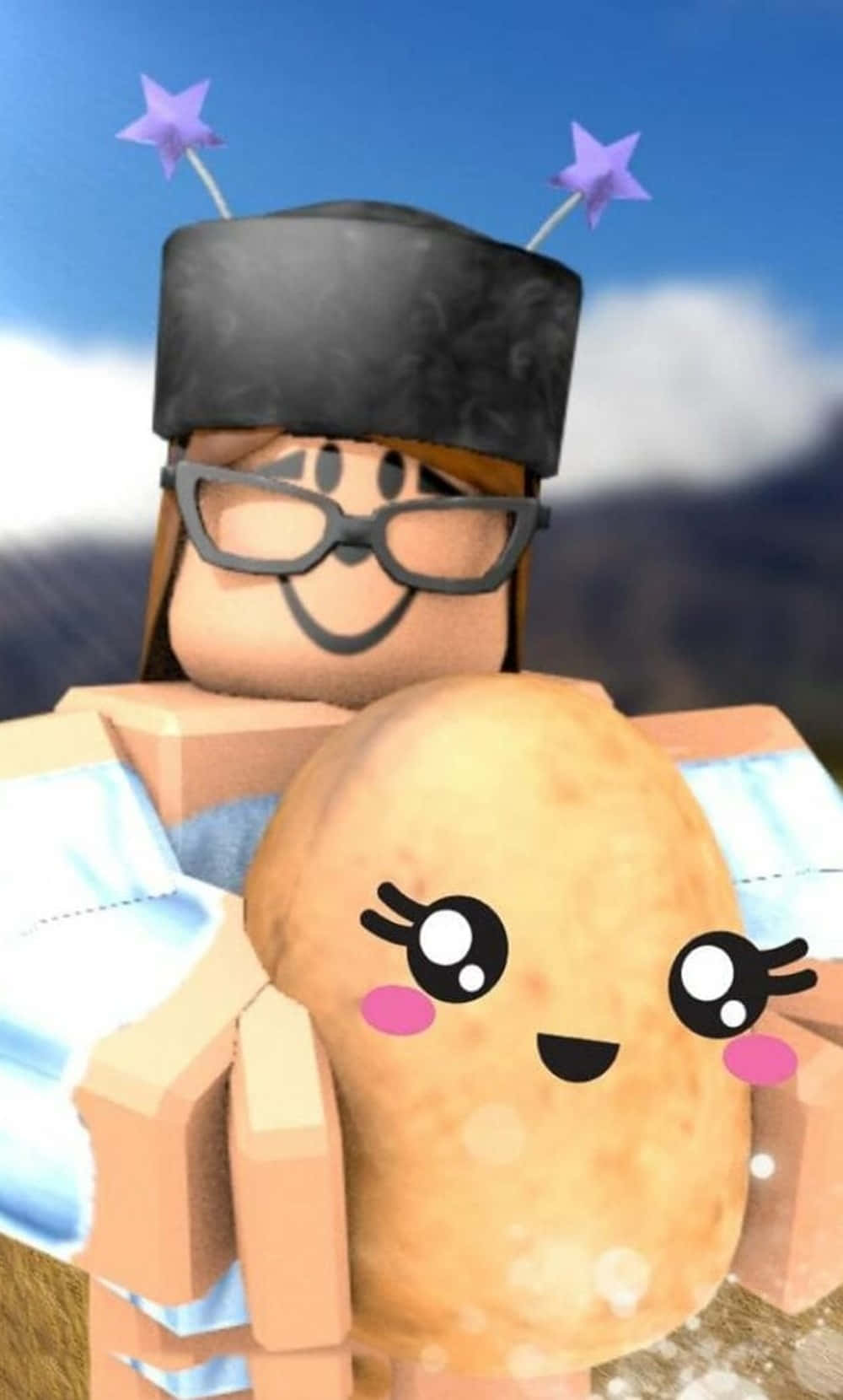 Roblox Iphone Cute Potato Girl Wallpaper