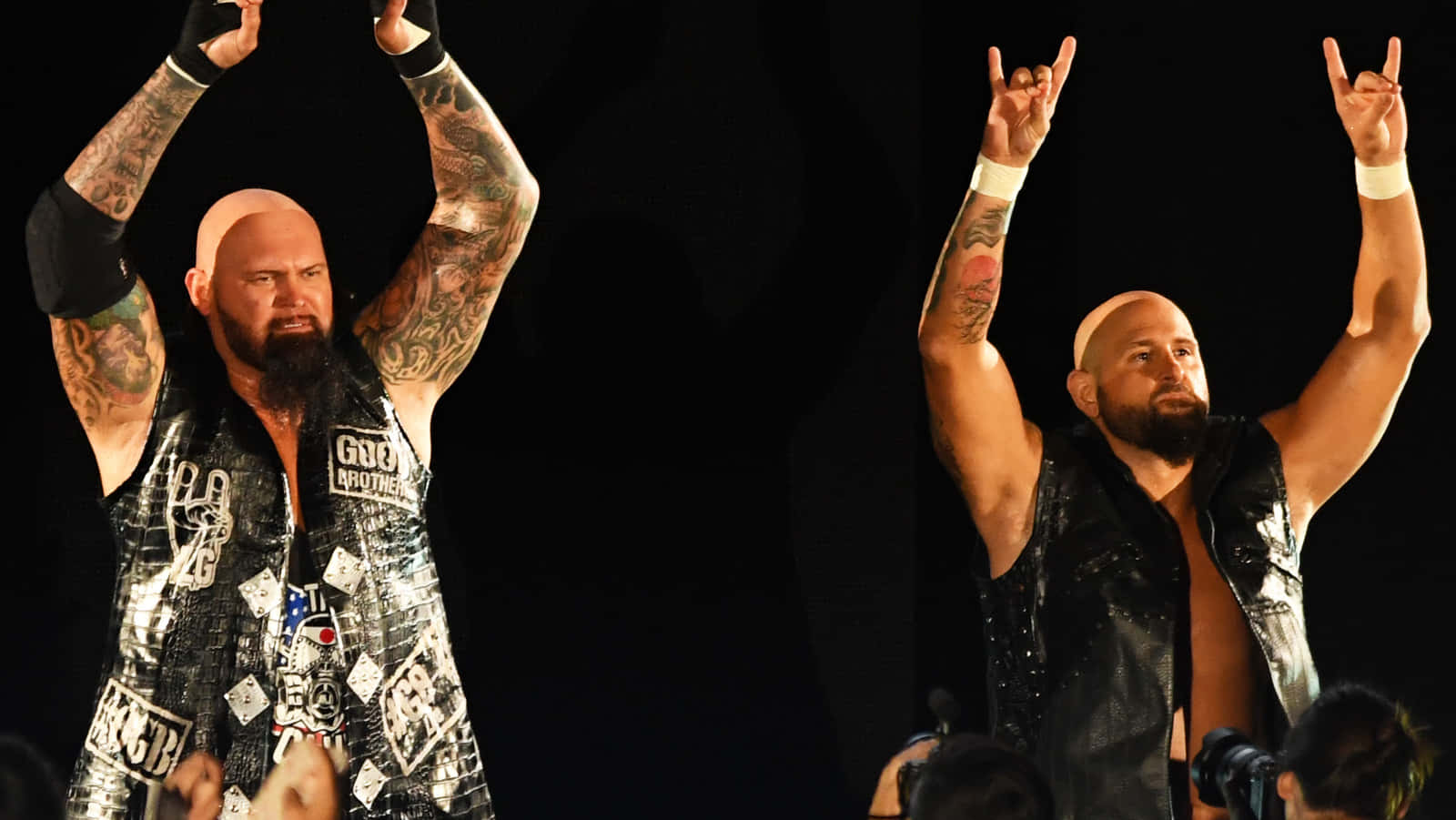 Rock And Roll Sign Of Karl Anderson & Doc Gallows Wallpaper