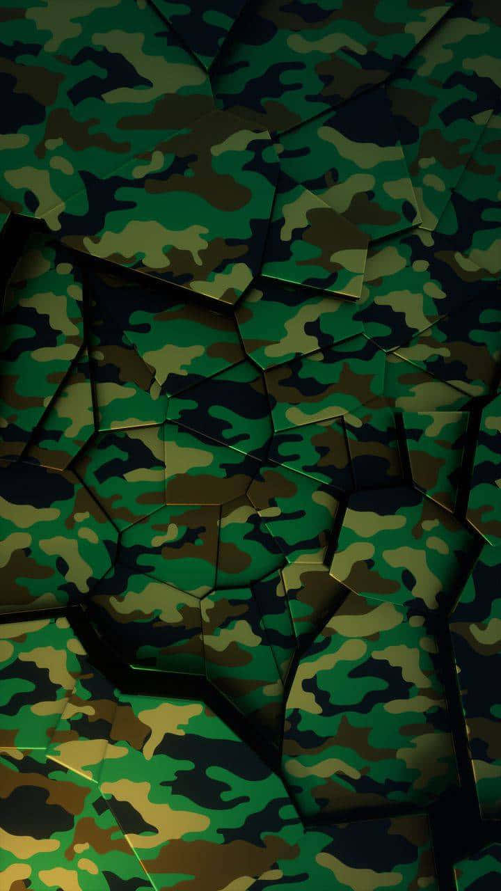 Rock The Green Camo Look Wallpaper