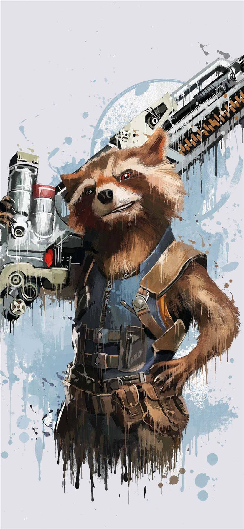 Rocket Artwork Marvel Iphone Xr Wallpaper