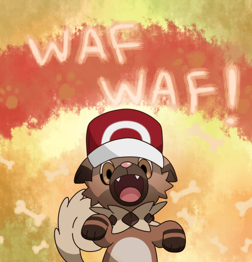 Rockruff With Hat Wallpaper