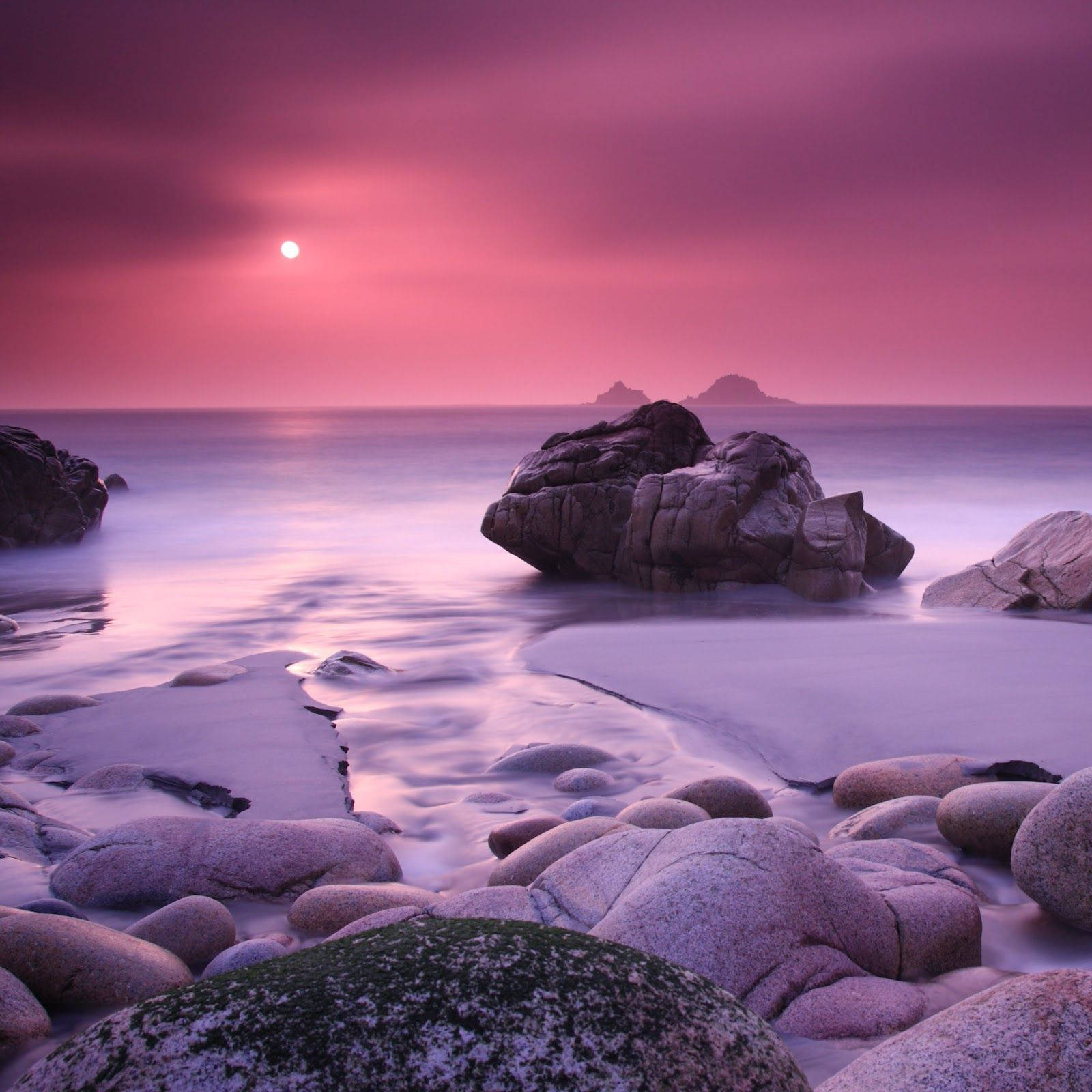 Rocky Beach Sunset Ipad Mini Wallpaper