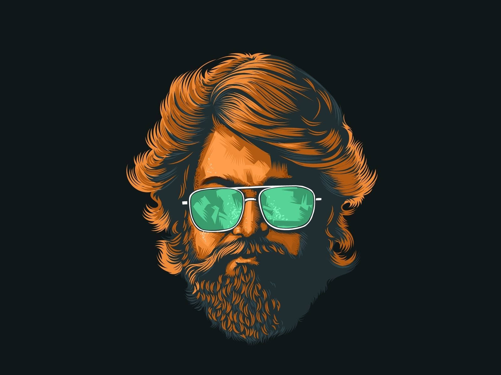 Rocky Bhai Digital Art Wallpaper