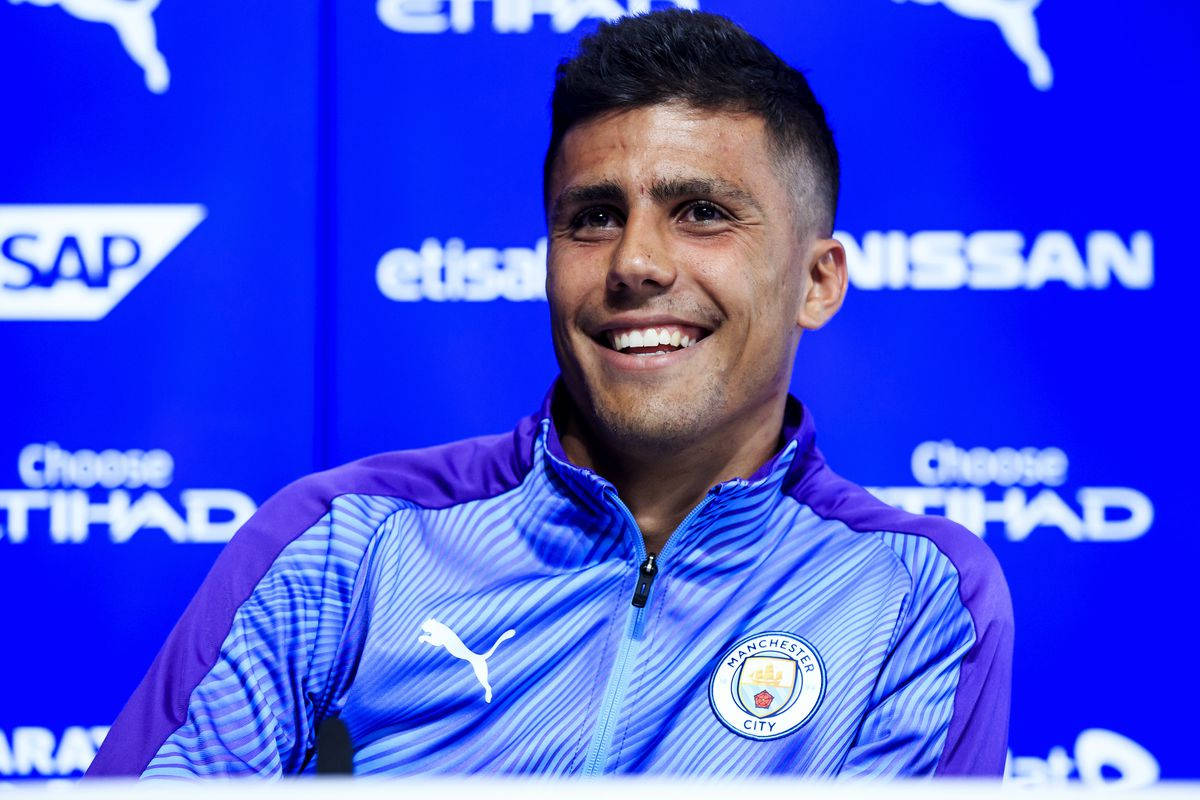 Rodri Press Conference Wallpaper